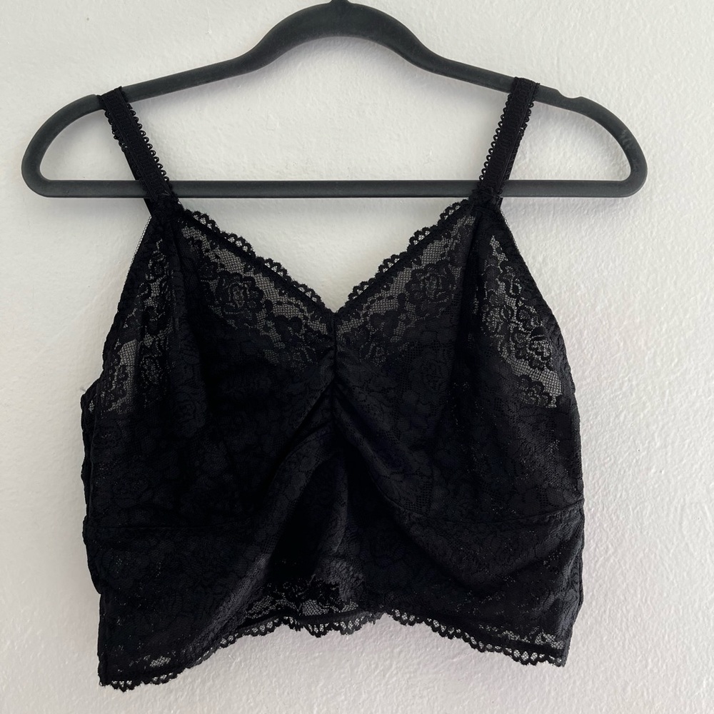 NWOT- Black Lace Bralette- Torrid- Size 1X